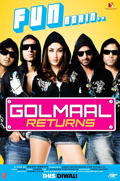 Official poster of Golmaal Returns (2008)